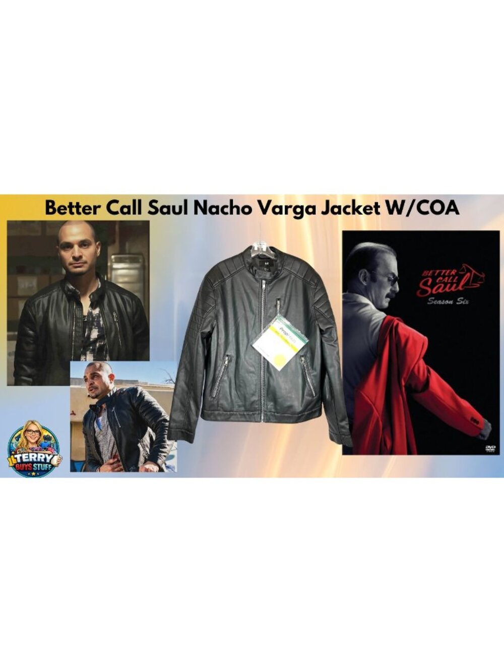 Better Call Saul Nacho Varga Michael Mando Production Wardrobe Jacket COA S4E4